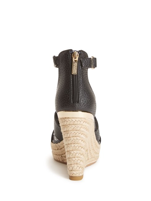 Espadrilles Compensées Jessi Noires Guess