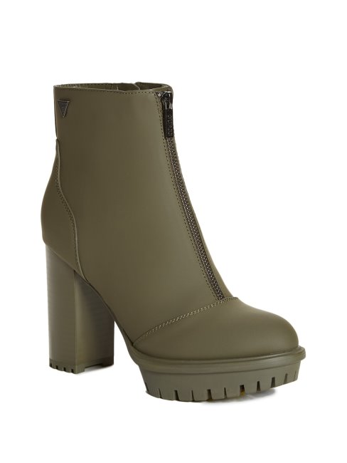 Emberly Bottines Zippées Guess Vert Poussiéreux