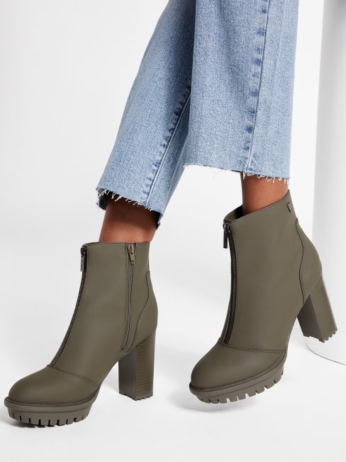 Emberly Bottines Zippées Guess Vert Poussiéreux