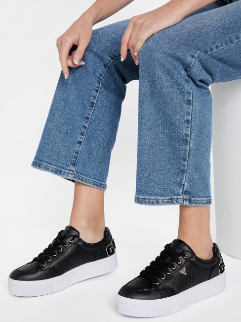 Guess Varsity Low Top Noir Multi