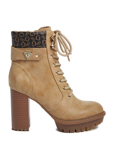 Devinez Les Bottines De Combat Emmalee Naturelles Foncées