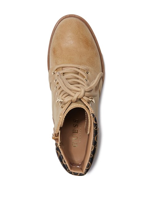 Devinez Les Bottines De Combat Emmalee Naturelles Foncées