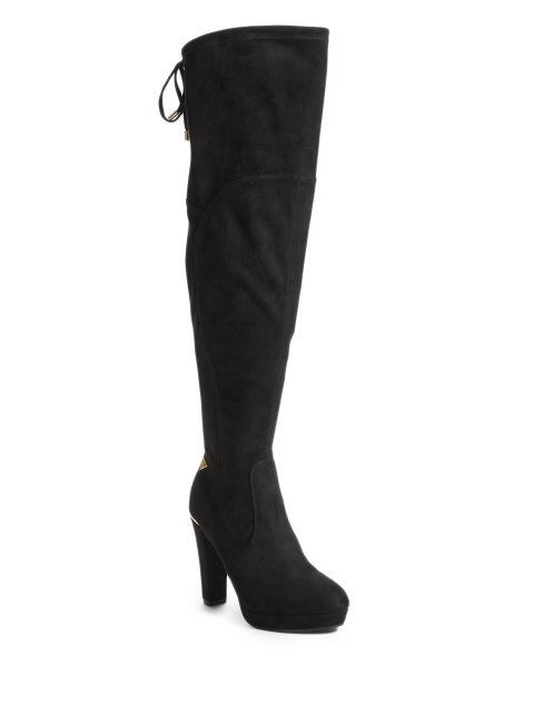 Bottes Noires1 Ladawn Cuissardes Guess