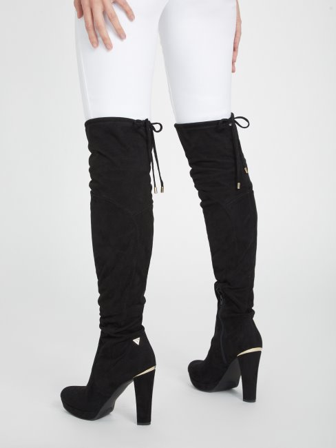 Bottes Noires1 Ladawn Cuissardes Guess