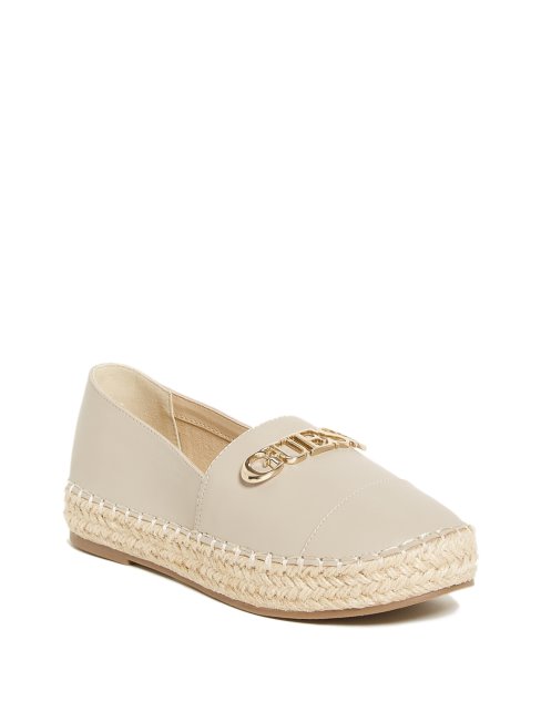 Espadrilles à Logo Beige Laini Guess