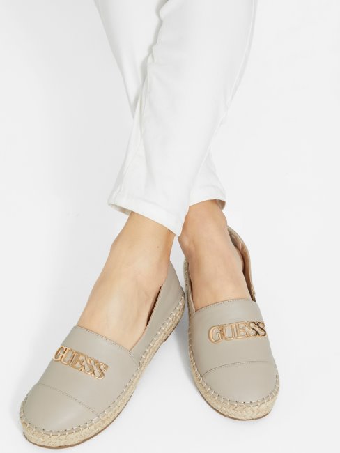 Espadrilles à Logo Beige Laini Guess