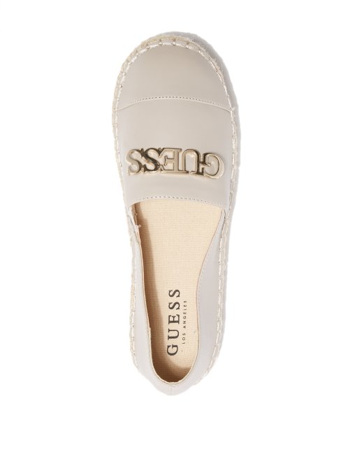 Espadrilles à Logo Beige Laini Guess