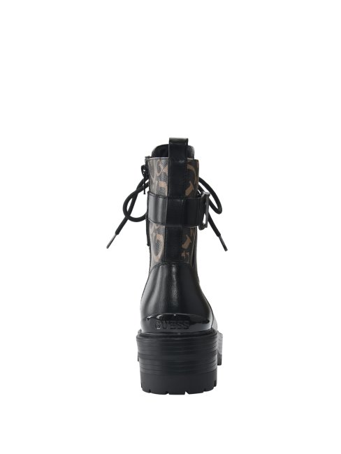Bottillons De Combat Plats Guess Noir1