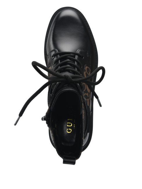 Bottillons De Combat Plats Guess Noir1