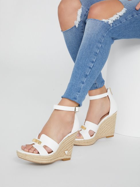 Espadrilles Compensées Jessi Blanches Guess
