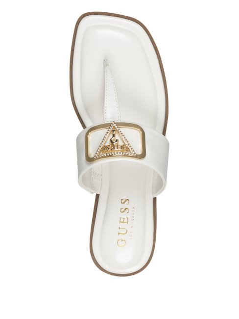 Sandales à Bride En T Bling Givrées Guess Panna