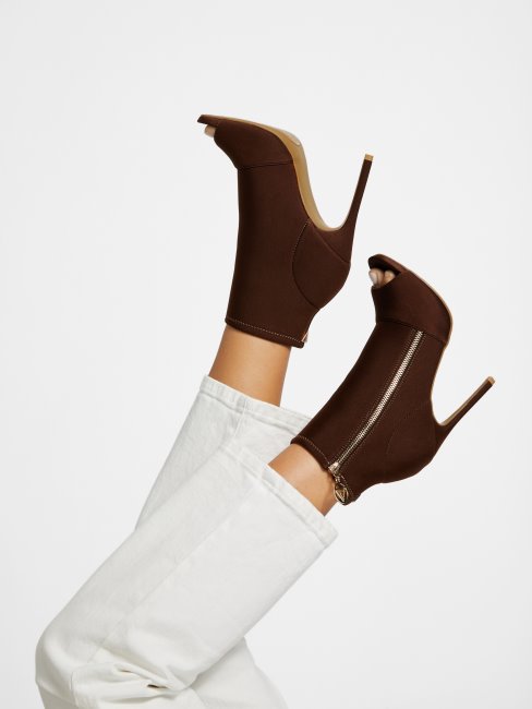 Monika Stiletto Booties Guess Chocolat