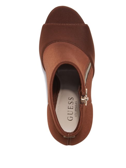 Monika Stiletto Booties Guess Chocolat