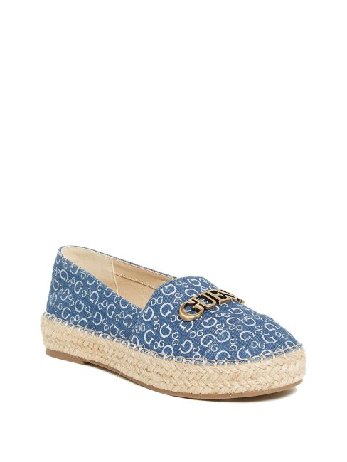 Espadrilles à Logo Laini En Jean Guess