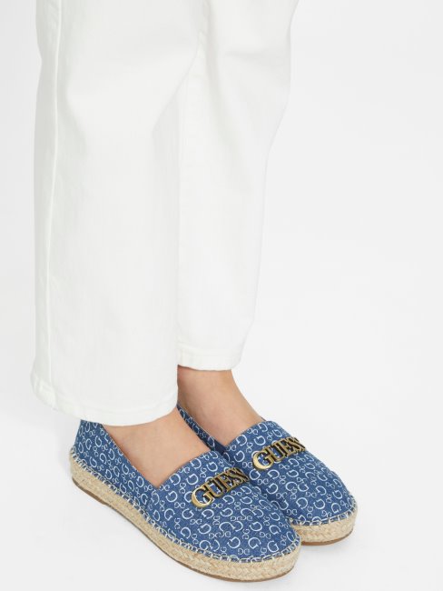 Espadrilles à Logo Laini En Jean Guess