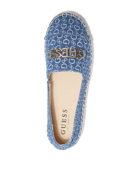 Espadrilles à Logo Laini En Jean Guess