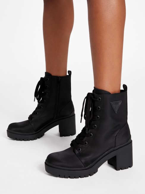 Guess Quincy Bottillons à Talons En Nylon Noir1