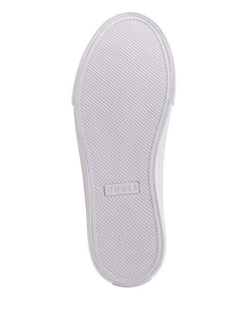 Guess Stripe Red Touch Look At Baskets Basses En Similicuir