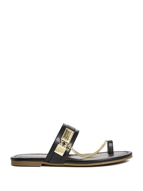 Sandales à Chaînes Noires1 Landen Guess