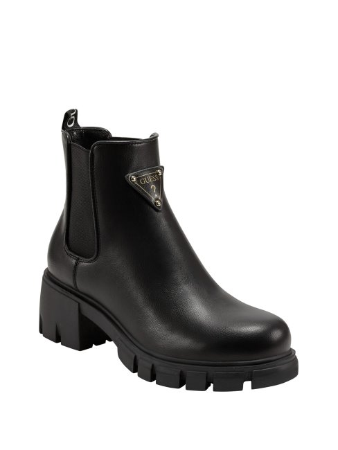 Arrive Logo Lug Chelsea Boots Guess Noir1