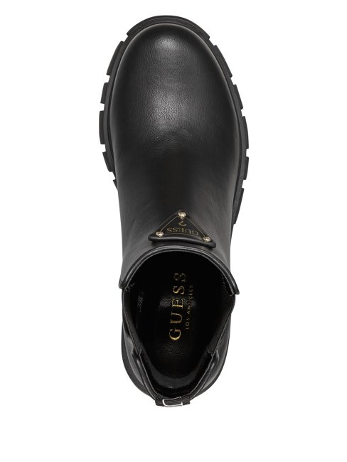 Arrive Logo Lug Chelsea Boots Guess Noir1