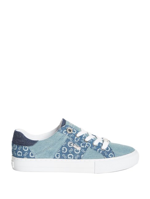 Guess Baskets Basses Lookat Bleu Clair