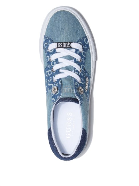 Guess Baskets Basses Lookat Bleu Clair