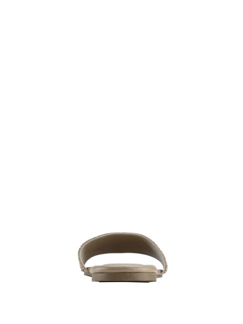 Guess Billa Sandales à Enfiler Strass Naturel Clair