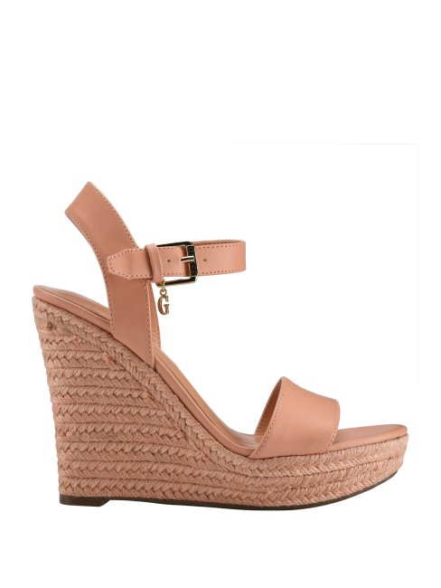 Espadrilles Compensées Taupe Tracey Guess