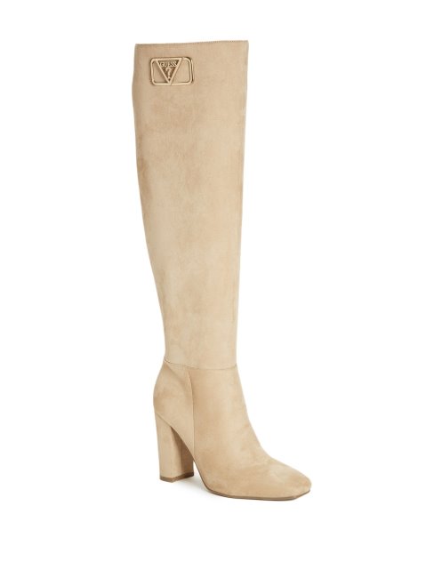 Bottes Habillées à Talons Maizey Guess Naturel Clair