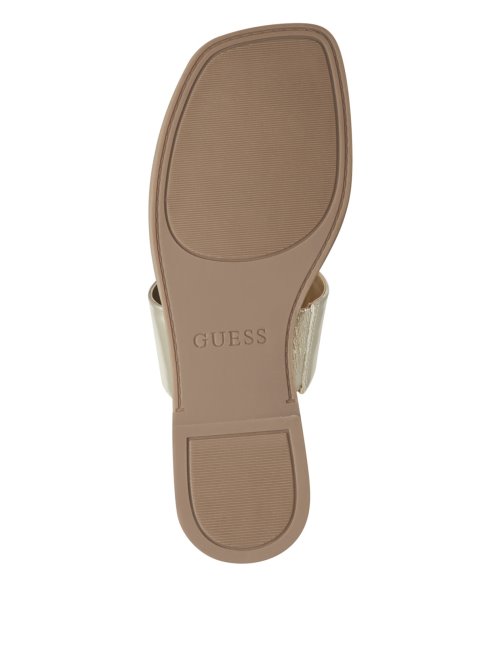 Gld-1 Gold Guess Frosty Bling Sandales à Bride En T