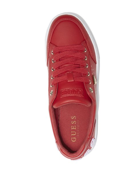 Varsity Low Top Guess Rouge Moyen
