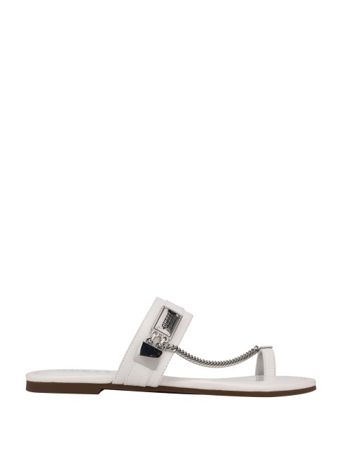 Guess Landen Chaîne Sandales Panna