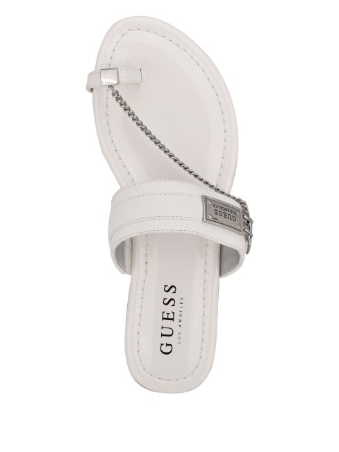 Guess Landen Chaîne Sandales Panna