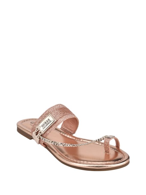 Sandales à Chaîne Pailletée Landen Guess Blush