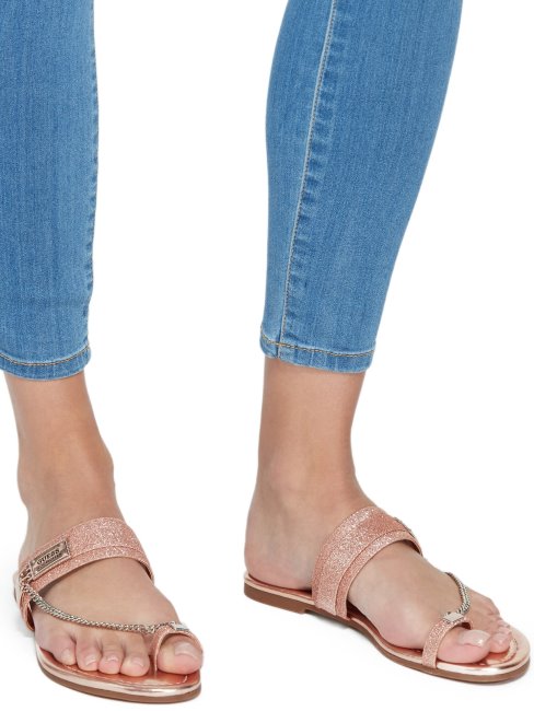 Sandales à Chaîne Pailletée Landen Guess Blush