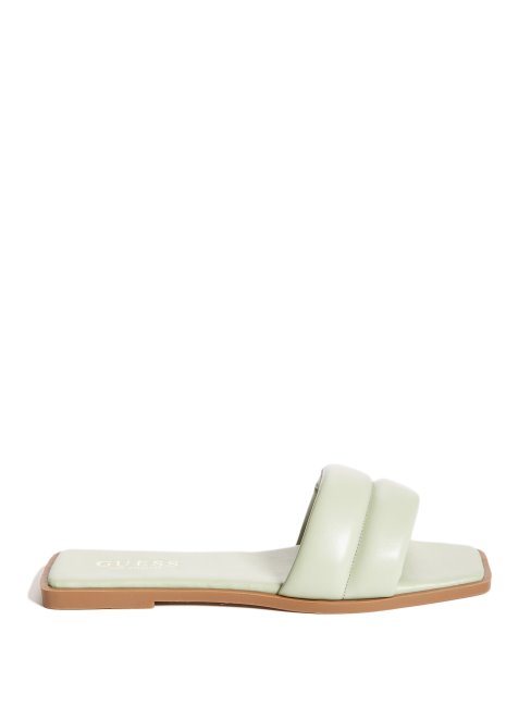 Guess Corinne Slide Sandales Vertes