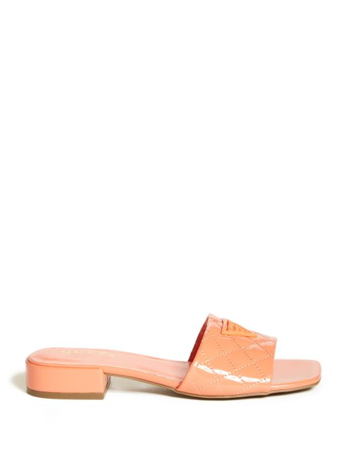 Talia Triangle Logo Talon Diapositives Ouvert Violet Deviner