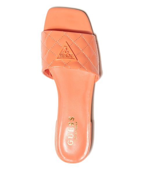 Talia Triangle Logo Talon Diapositives Ouvert Violet Deviner