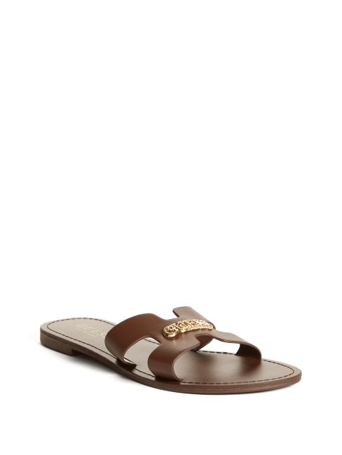 Guess Isabell Slide Sandales Chocolat