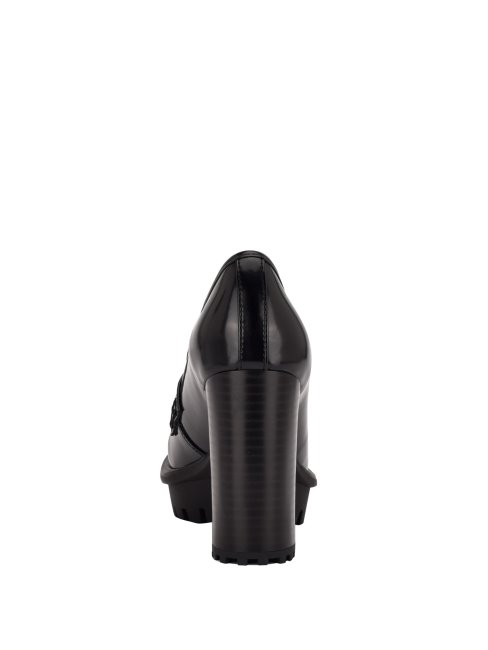 Embers Chunky Mocassins Noir1 Guess