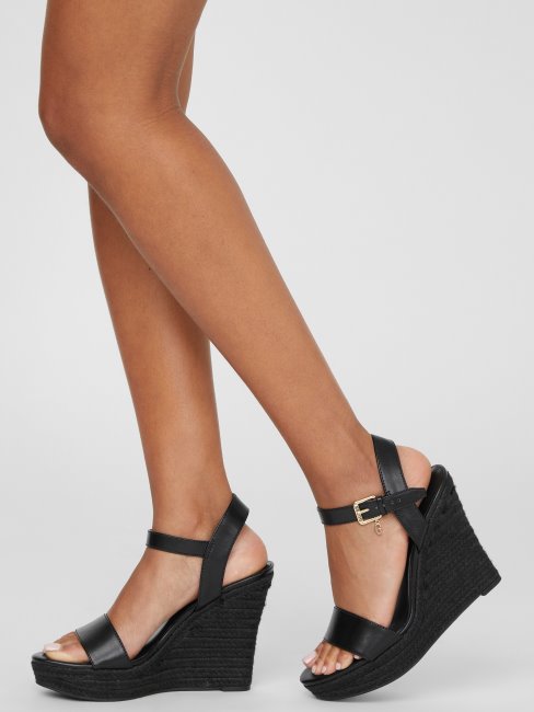 Espadrilles Compensées Tracey Noir1 Guess