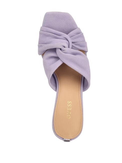 Guess Daiva Mules à Talons Noués Violet Moyen
