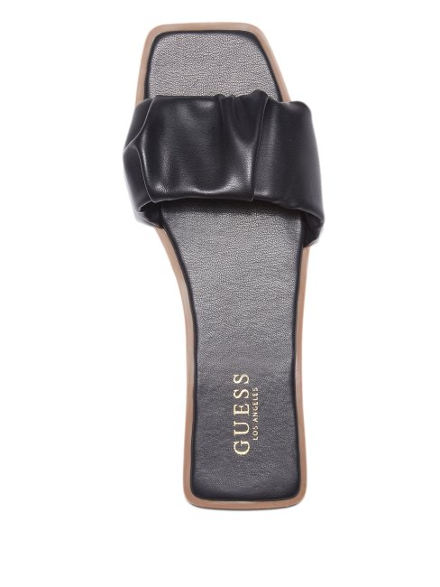 Karli Claquettes Froncées Guess Noir