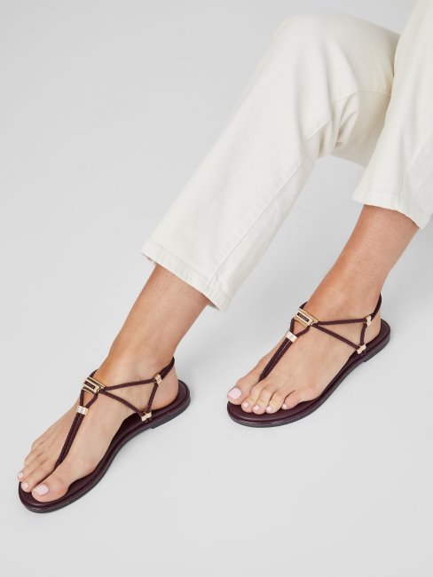 Guess Wine Coins - Sandales à Mariée En T Extensibles