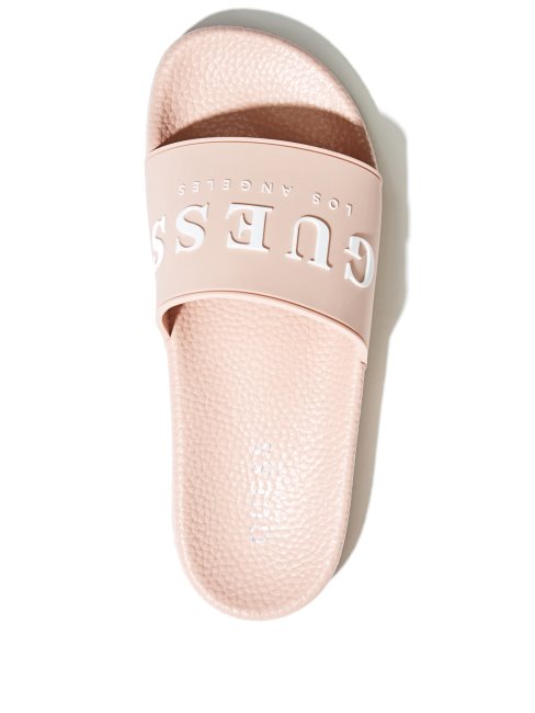 Claquettes De Piscine Guess Angelea Logo Blush