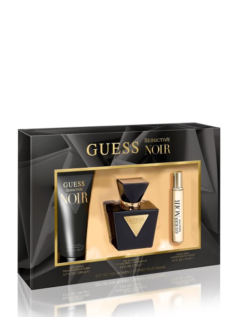 Guess Seductive Noir Pour Femme Coffret Cadeau