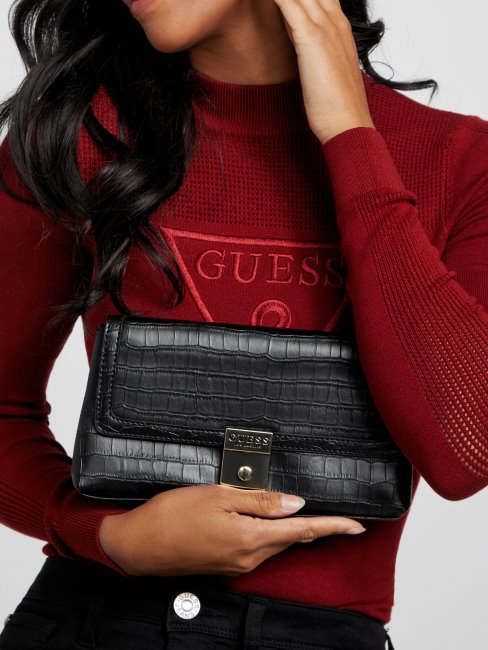 Sac Bandoulière Sophie Clutch Noir Guess