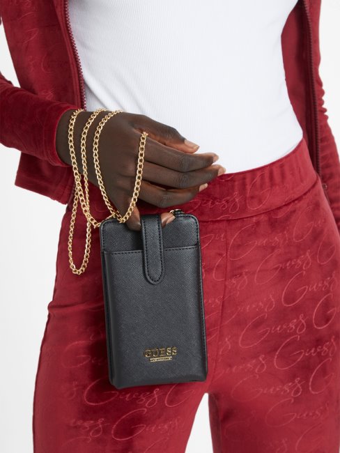 Téléphone Bandoulière Noir Guess