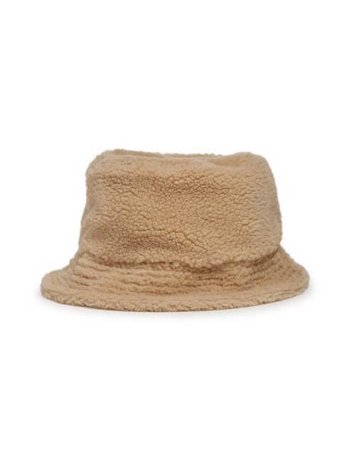 Chapeau Seau à Logo Sherpa Beige Guess